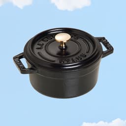 10 cm | black | round | cast iron